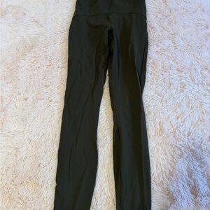 lululemon olive green athletic leggings